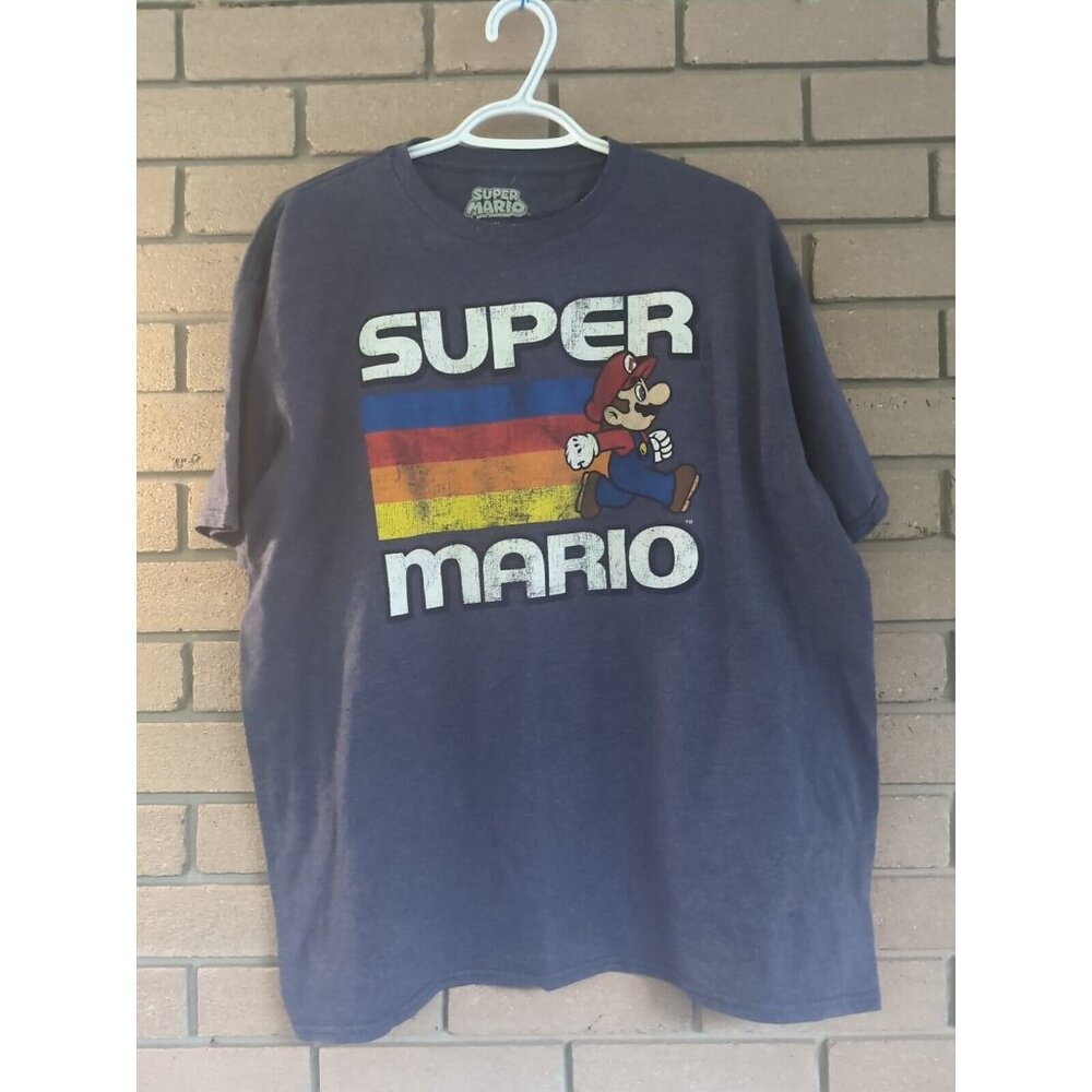 Blue Nintendo Super Mario 2018 T-Shirt Size: XL